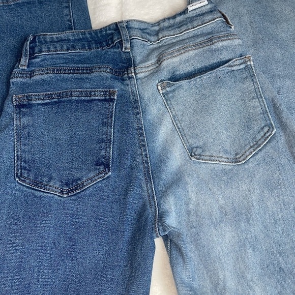 Juniors Almost Famous Two-Tone 90’s Jeans size 0 - Picture 11 of 11